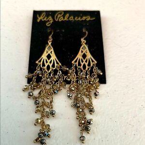 Liz Palacios drop earrings with jeans